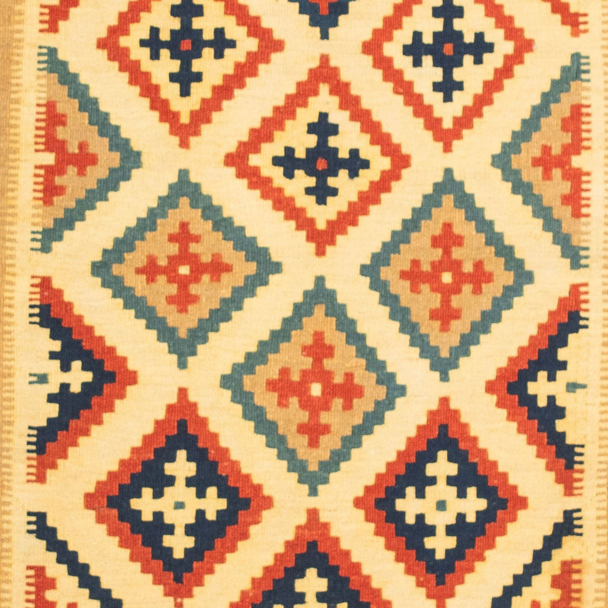 Tappeto Kelim - Orientale quadrato - 105 x 103 cm - multicolore