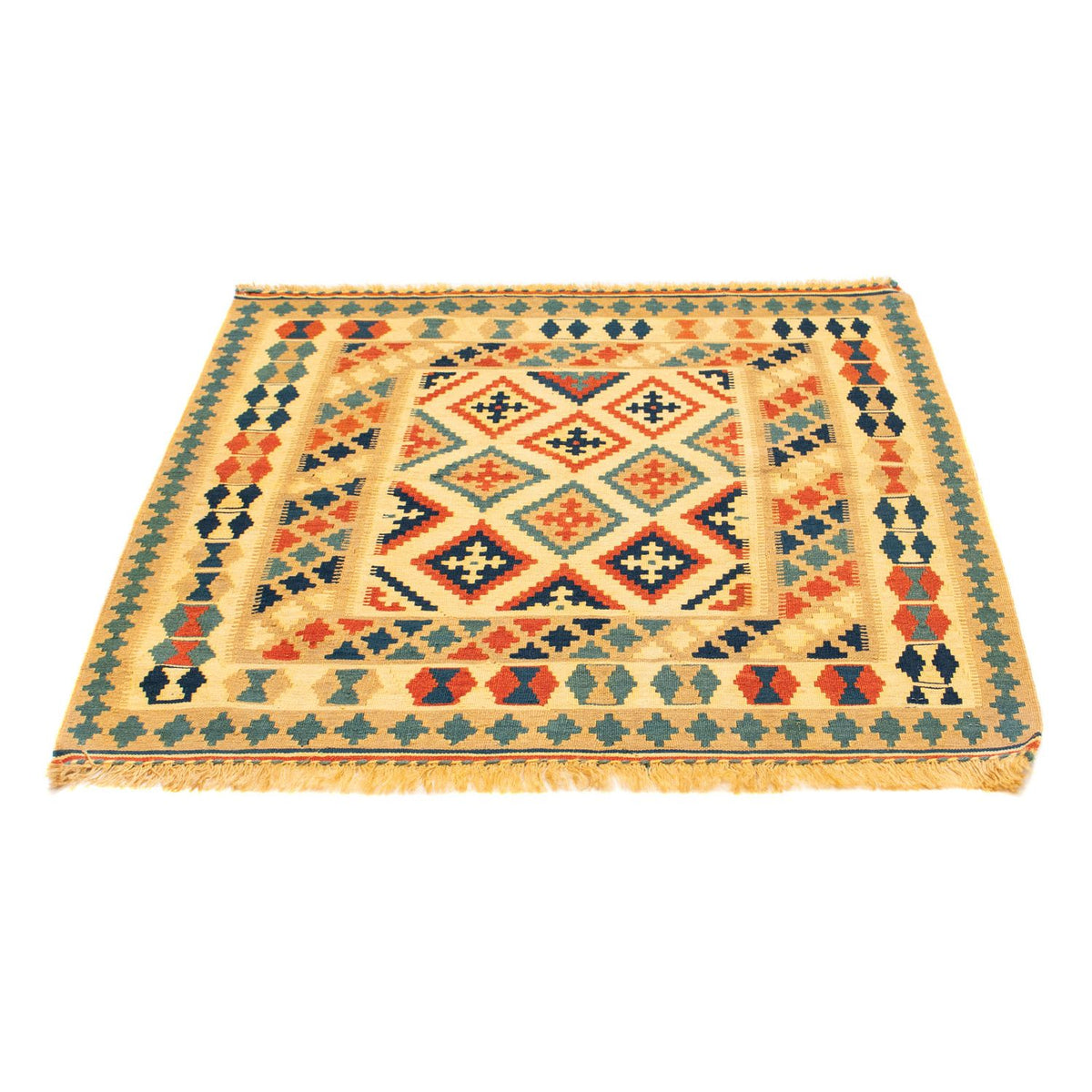Tappeto Kelim - Orientale quadrato - 105 x 103 cm - multicolore