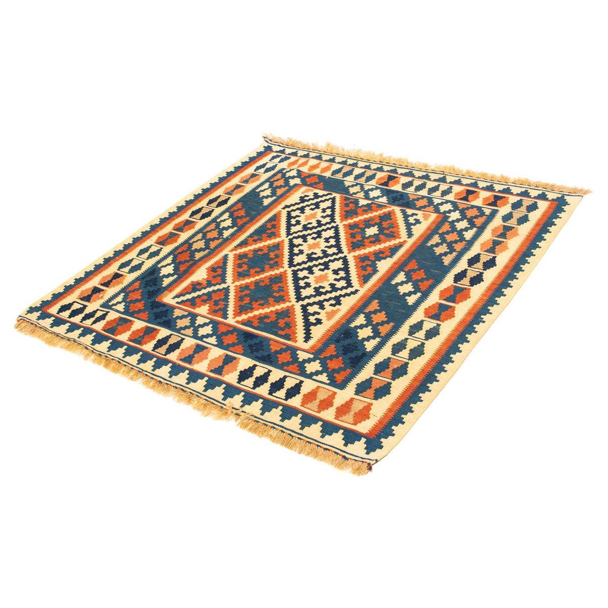 Tappeto Kelim - Orientale quadrato - 106 x 100 cm - multicolore