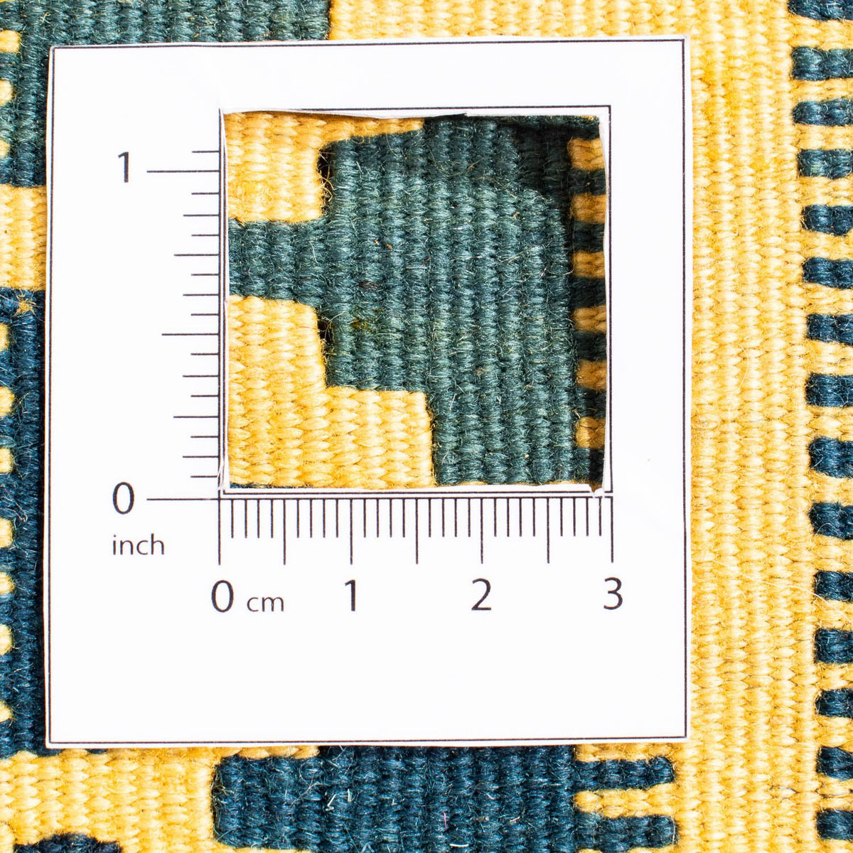 Tappeto Kelim - Orientale quadrato  - 102 x 95 cm - giallo