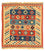 Tappeto Kelim - Orientale quadrato - 100 x 91 cm - multicolore