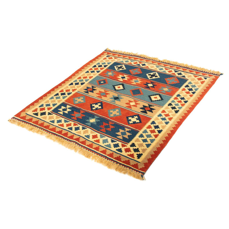 Tappeto Kelim - Orientale quadrato  - 100 x 91 cm - multicolore