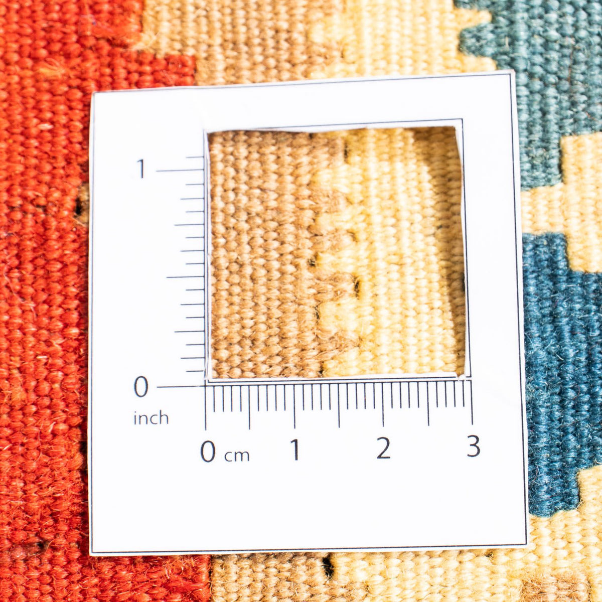 Tappeto Kelim - Orientale quadrato  - 100 x 91 cm - multicolore