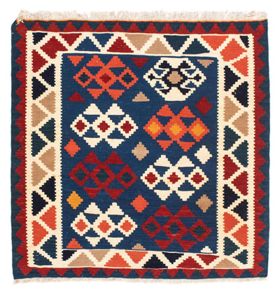 Kilim Fars 102x104cm - blu scuro