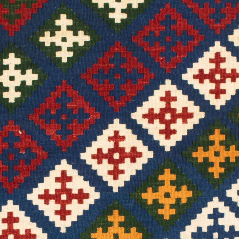 Tappeto Kelim - Orientale quadrato  - 104 x 102 cm - blu scuro