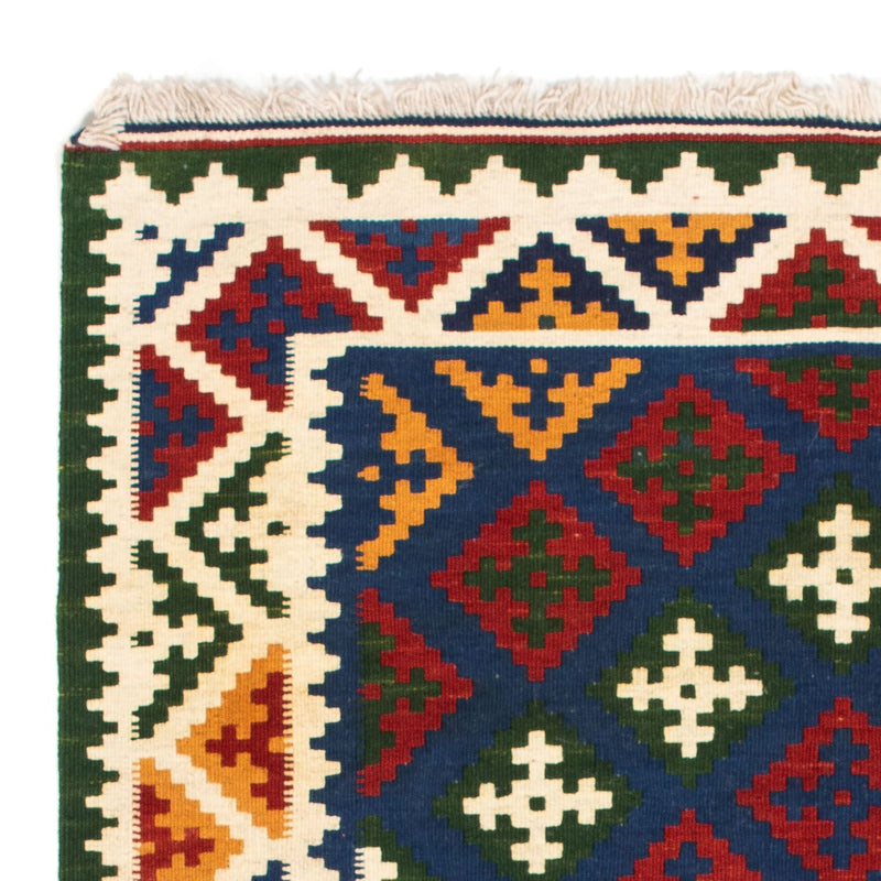 Tappeto Kelim - Orientale quadrato  - 104 x 102 cm - blu scuro