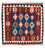 Tappeto Kelim - Orientale quadrato - 100 x 96 cm - blu scuro