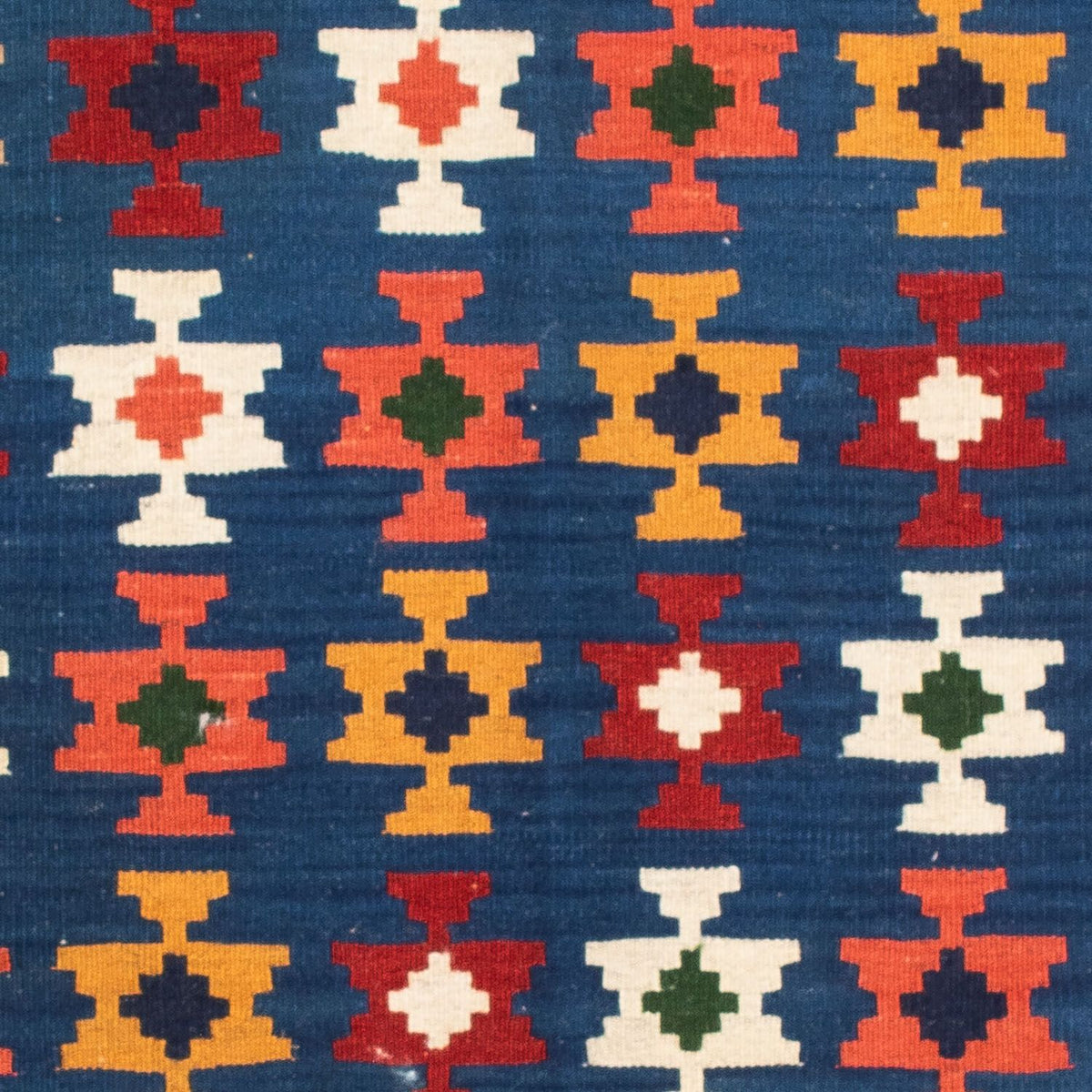Tappeto Kelim - Orientale quadrato  - 103 x 100 cm - blu scuro