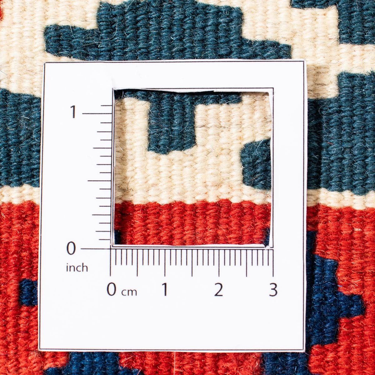 Tappeto Kelim - Orientale quadrato  - 100 x 95 cm - blu scuro