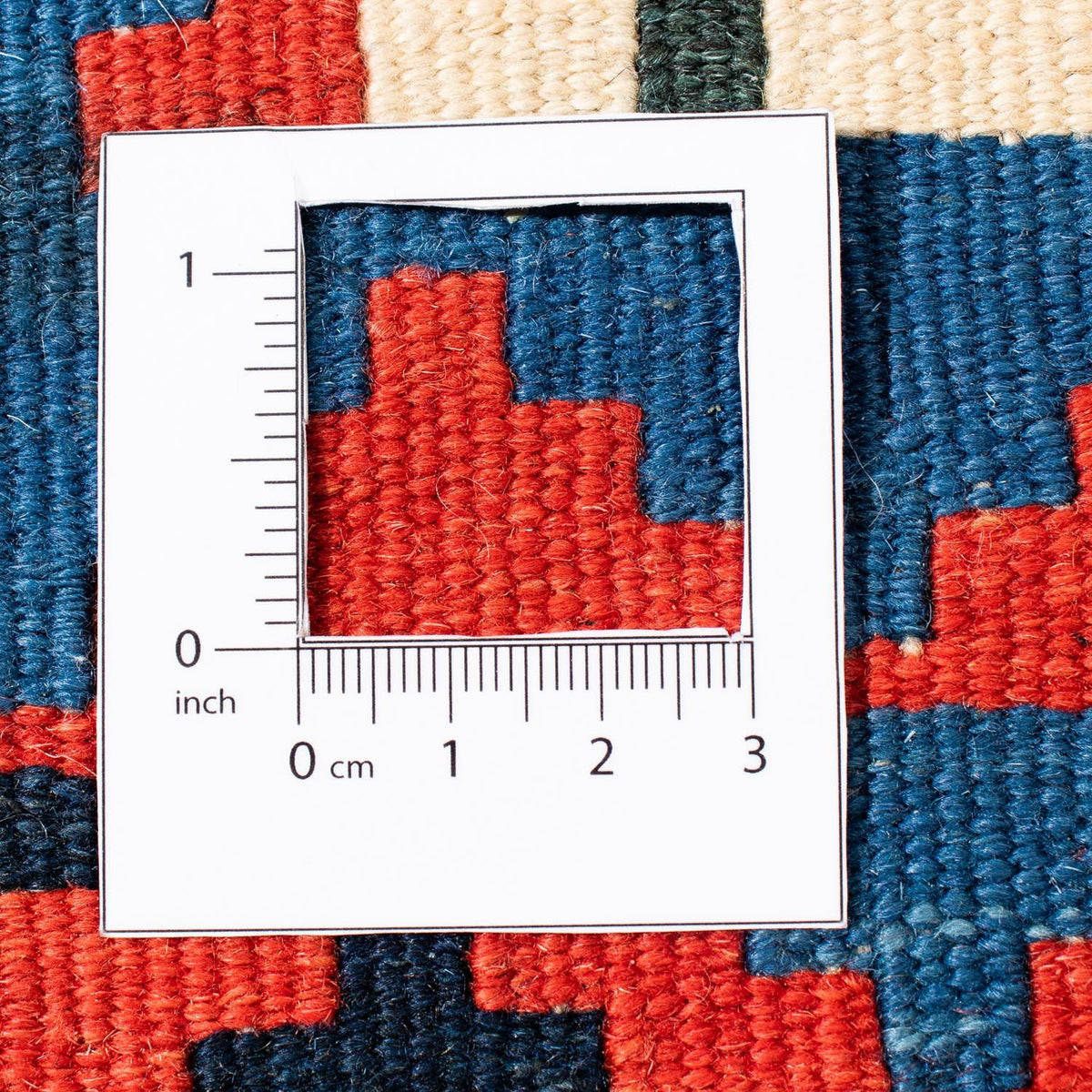 Tappeto Kelim - Orientale quadrato - 104 x 100 cm - blu scuro