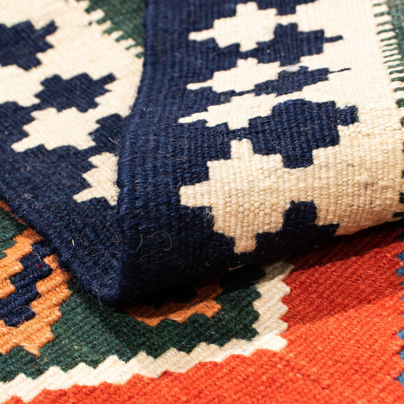 Tappeto Kelim - Orientale quadrato  - 105 x 103 cm - rosso