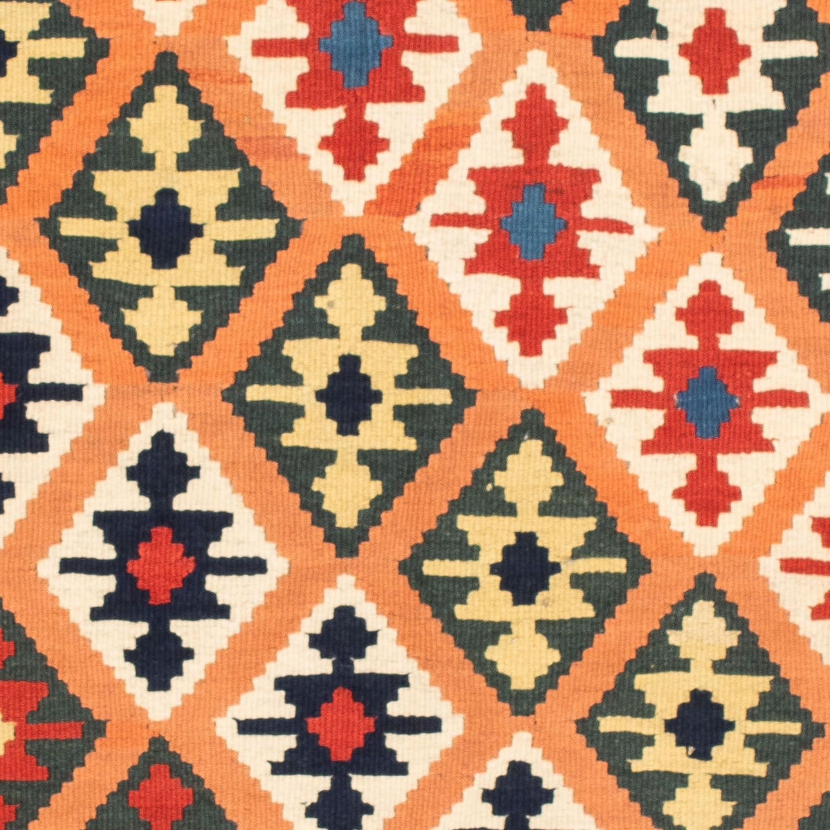 Tappeto Kelim - Orientale quadrato  - 103 x 100 cm - marrone chiaro