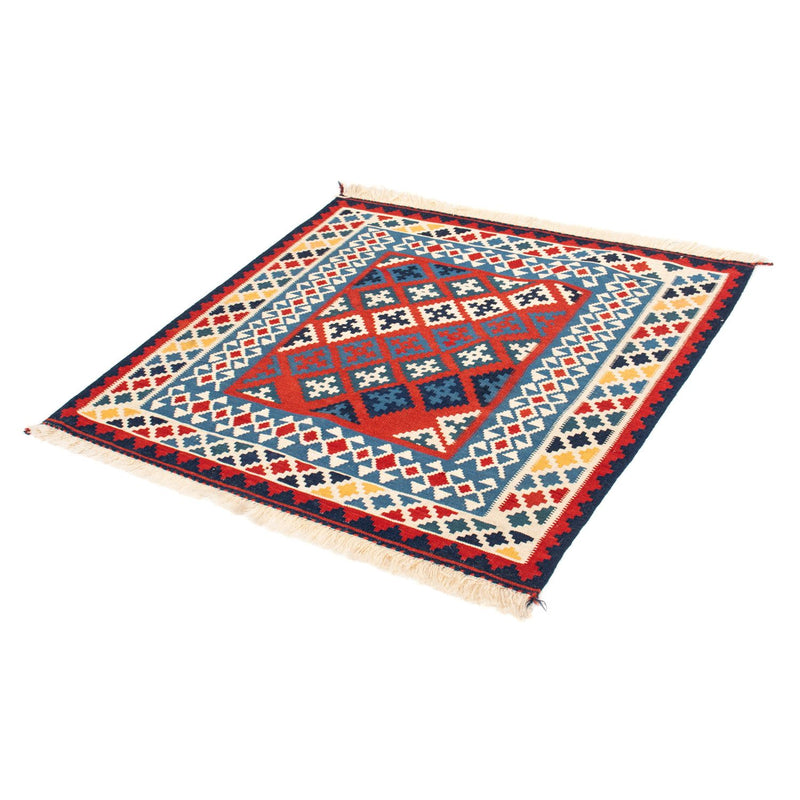 Tappeto Kelim - Orientale quadrato  - 105 x 103 cm - rosso