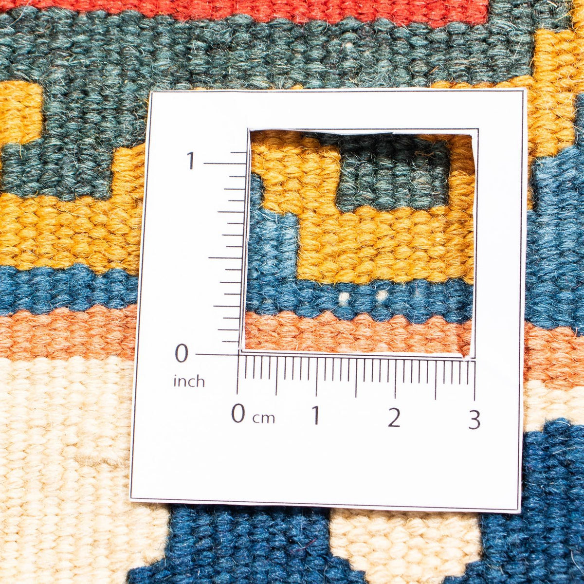 Tappeto Kelim - Orientale quadrato  - 108 x 97 cm - ruggine