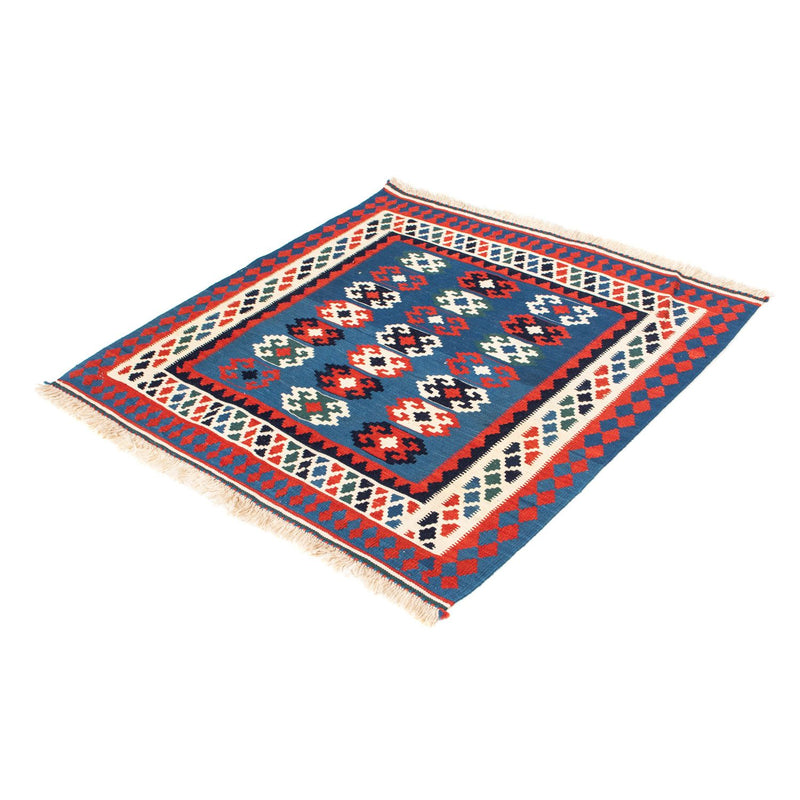 Tappeto Kelim - Orientale quadrato  - 100 x 98 cm - blu scuro