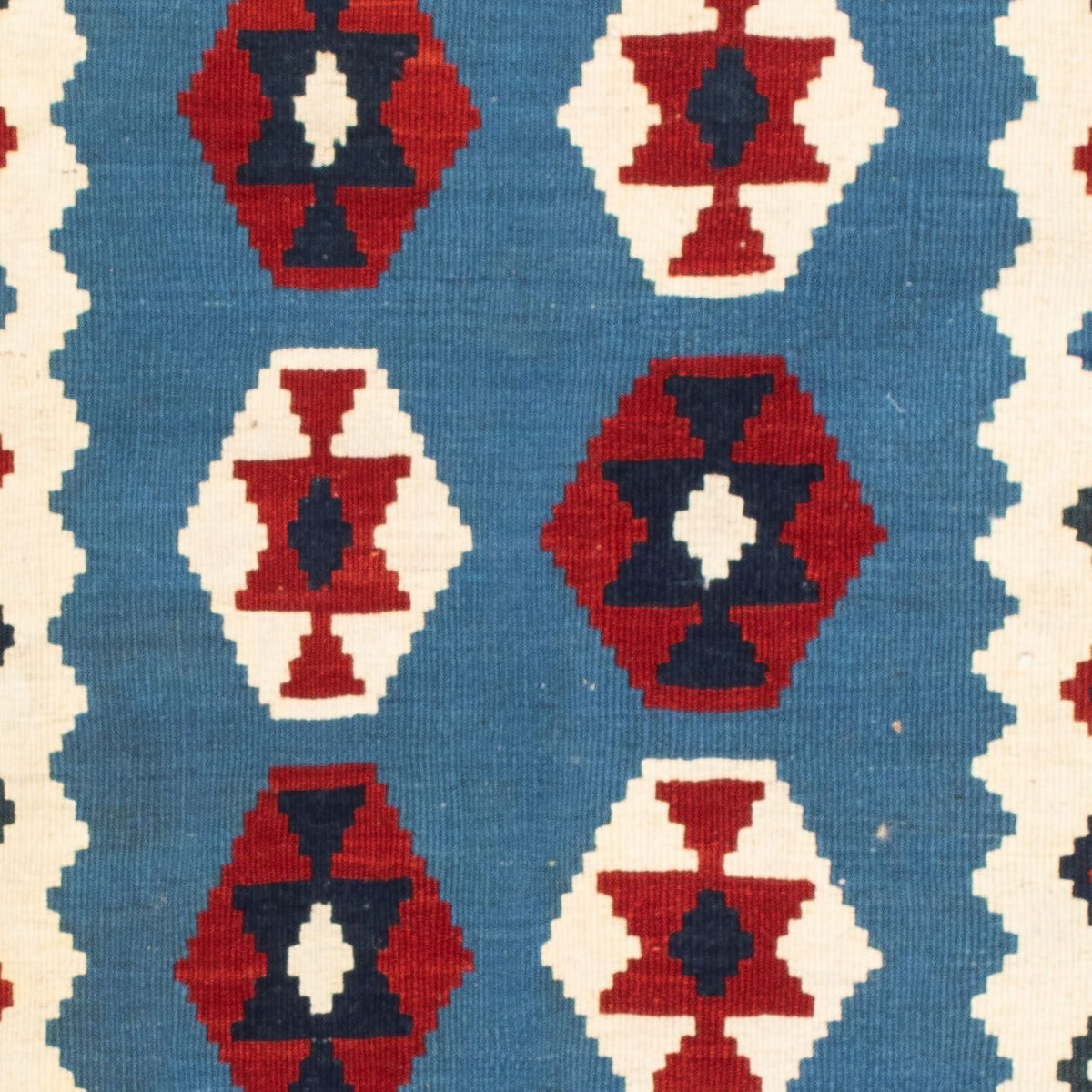 Tappeto Kelim - Orientale quadrato  - 107 x 102 cm - blu