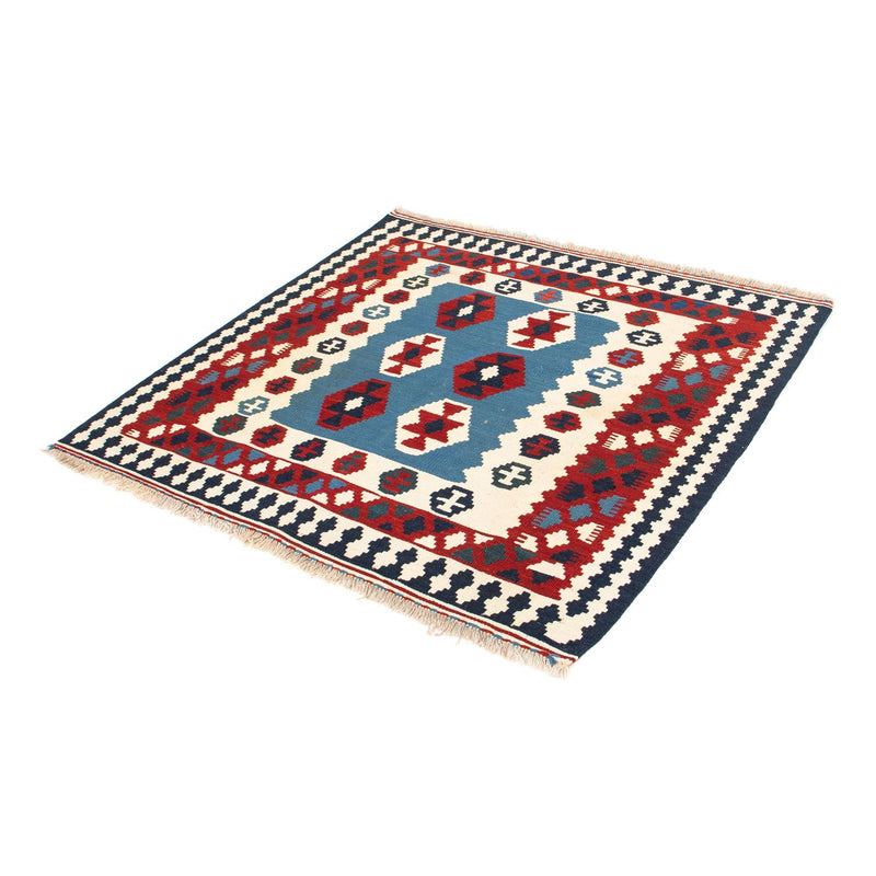 Tappeto Kelim - Orientale quadrato  - 107 x 102 cm - blu