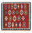Tappeto Kelim - Orientale quadrato  - 100 x 98 cm - rosso scuro