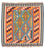 Tappeto Kelim - Orientale quadrato - 102 x 101 cm - arancione
