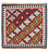 Tappeto Kelim - Orientale quadrato - 100 x 97 cm - rosso scuro