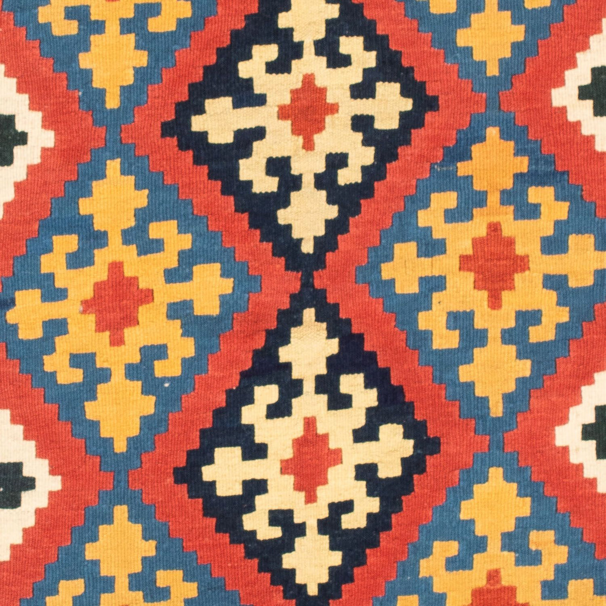 Tappeto Kelim - Orientale quadrato  - 102 x 101 cm - rosso