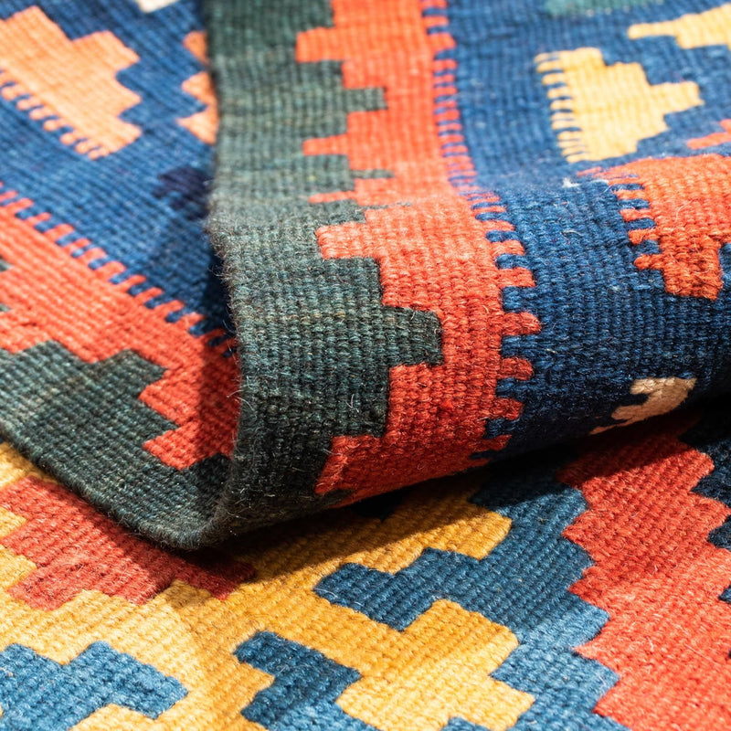 Tappeto Kelim - Orientale quadrato  - 102 x 101 cm - rosso