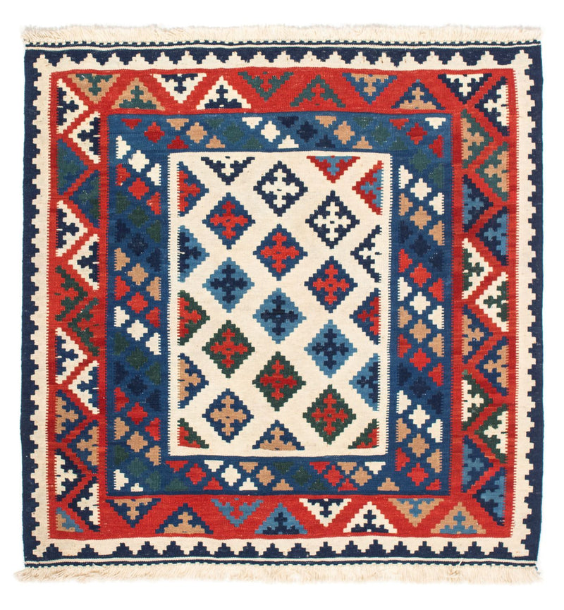 Tappeto Kelim - Orientale quadrato  - 104 x 102 cm - multicolore