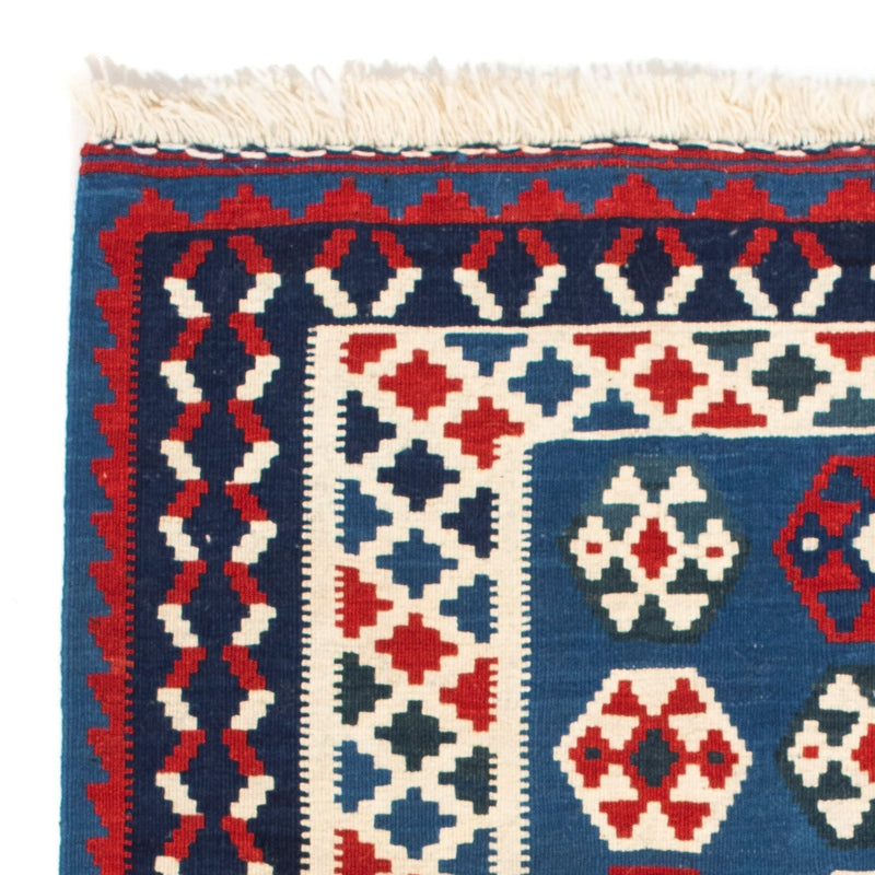 Tappeto Kelim - Orientale quadrato  - 102 x 100 cm - blu