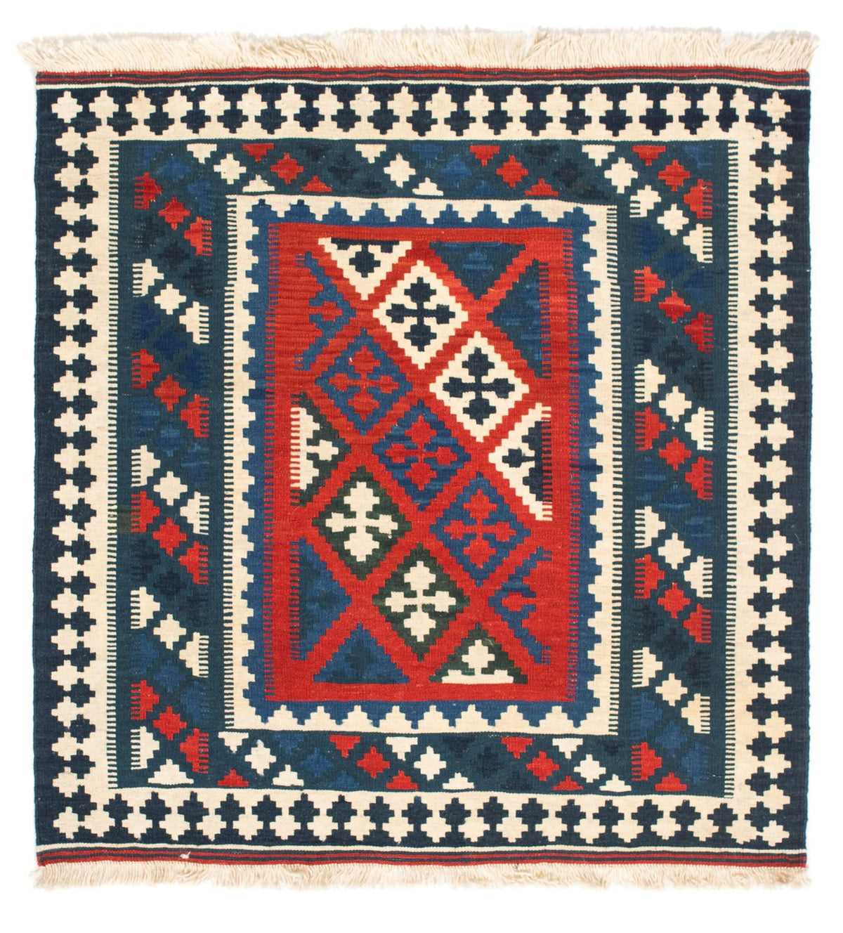 Tappeto Kelim - Orientale quadrato - 105 x 102 cm - multicolore