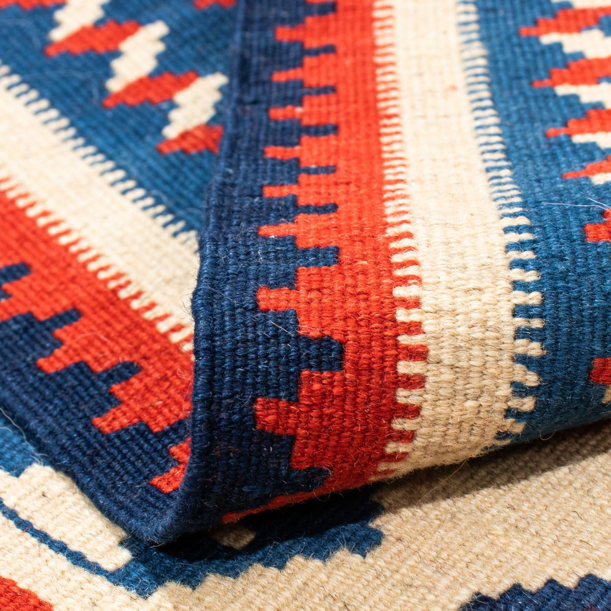 Tappeto Kelim - Orientale quadrato  - 103 x 103 cm - beige