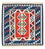 Tappeto Kelim - Orientale quadrato - 103 x 103 cm - multicolore