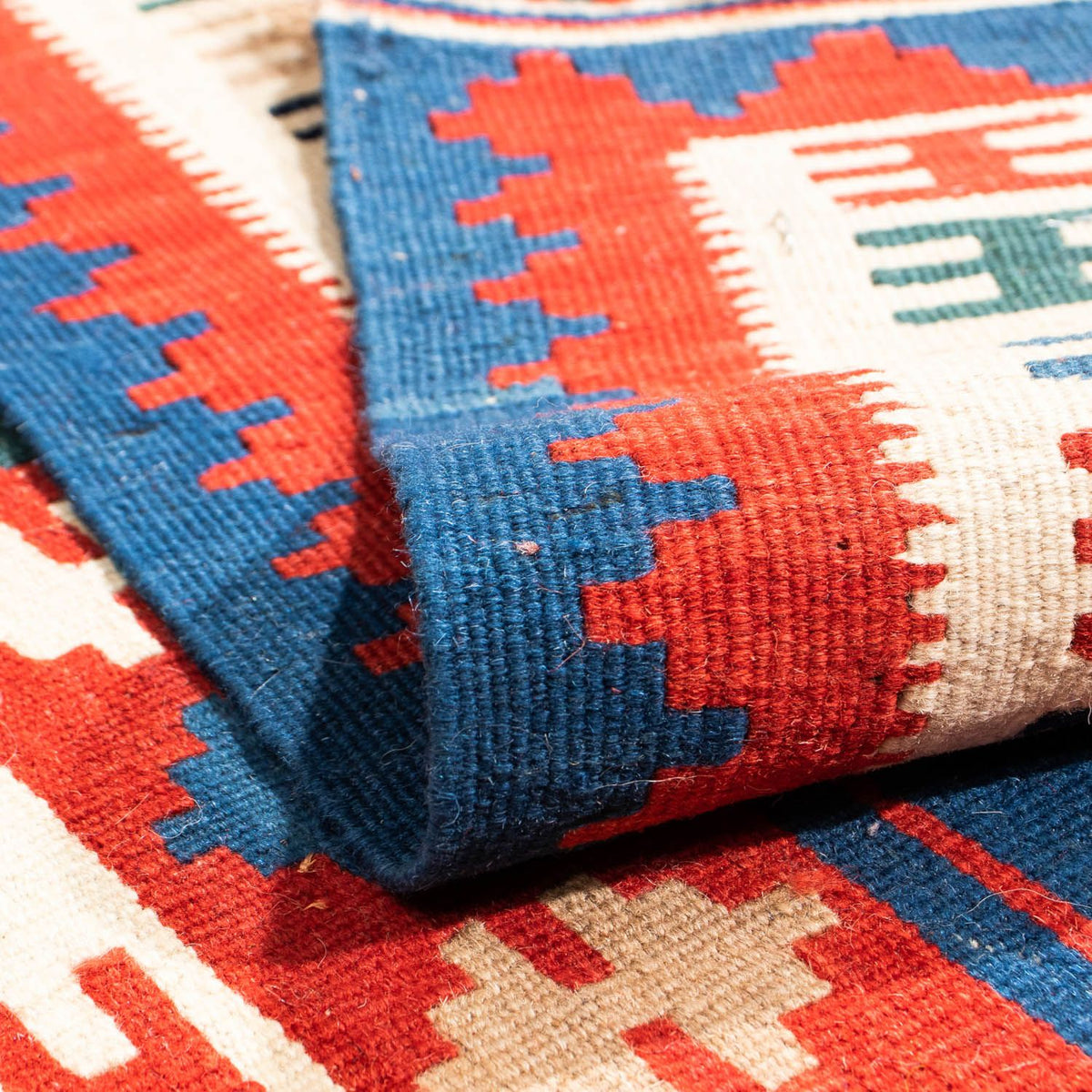 Tappeto Kelim - Orientale quadrato  - 106 x 100 cm - multicolore