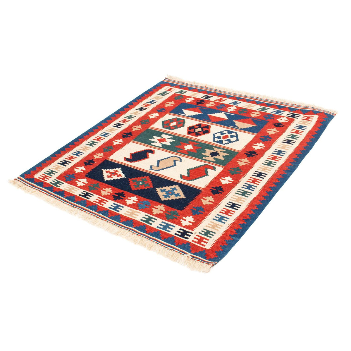 Tappeto Kelim - Orientale quadrato  - 106 x 100 cm - multicolore