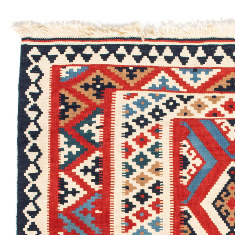 Tappeto Kelim - Orientale quadrato  - 108 x 105 cm - rosso