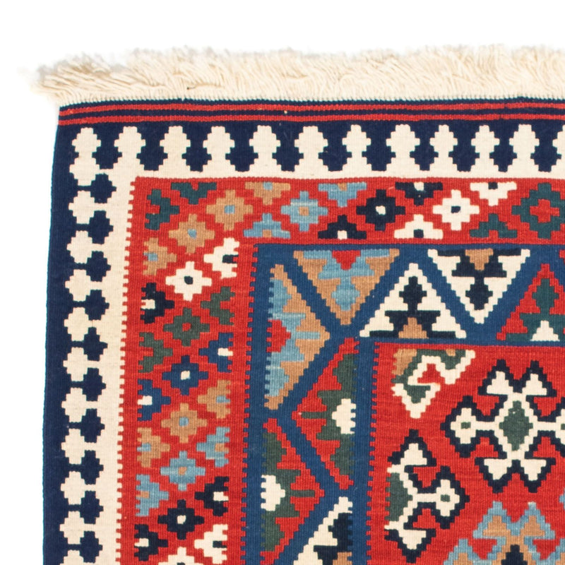 Tappeto Kelim - Orientale quadrato  - 108 x 101 cm - rosso