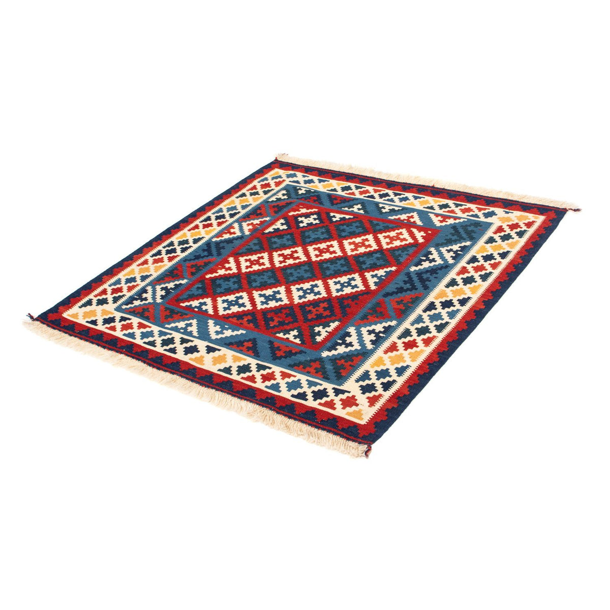 Tappeto Kelim - Orientale quadrato  - 105 x 104 cm - multicolore