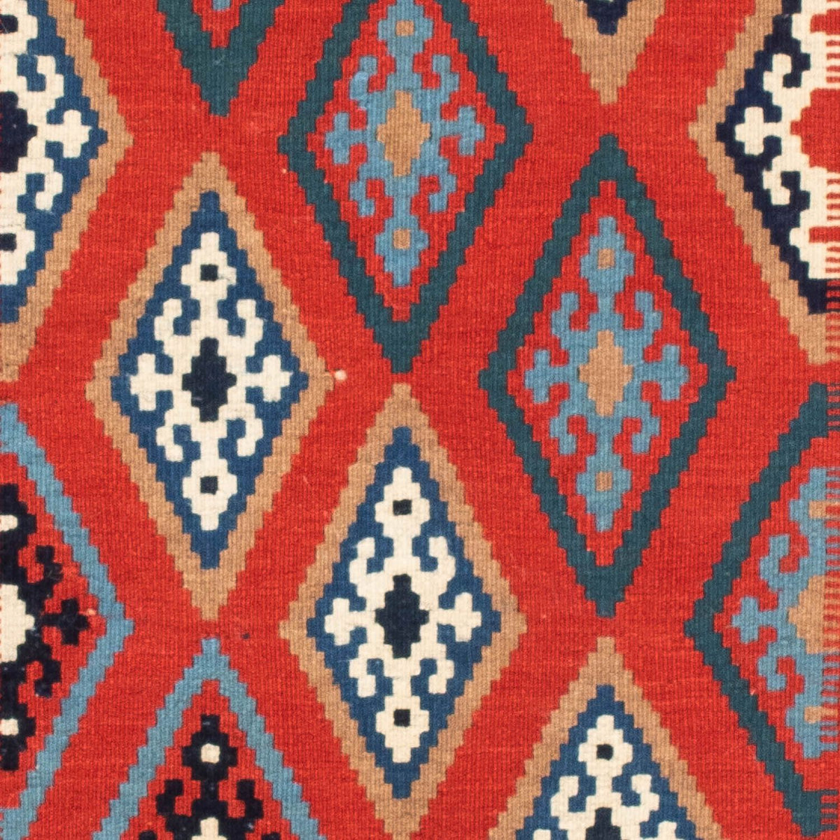 Tappeto Kelim - Orientale quadrato - 100 x 98 cm - blu