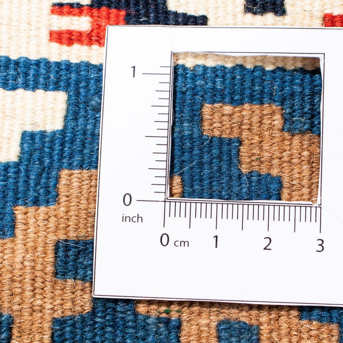 Tappeto Kelim - Orientale quadrato - 100 x 98 cm - blu