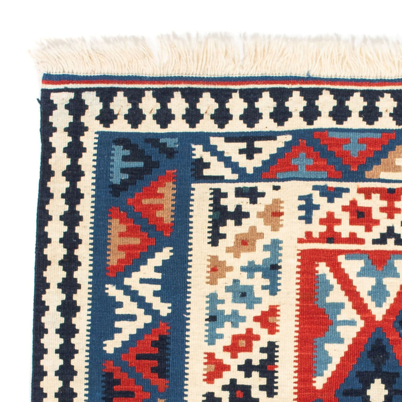 Tappeto Kelim - Orientale quadrato  - 103 x 103 cm - blu