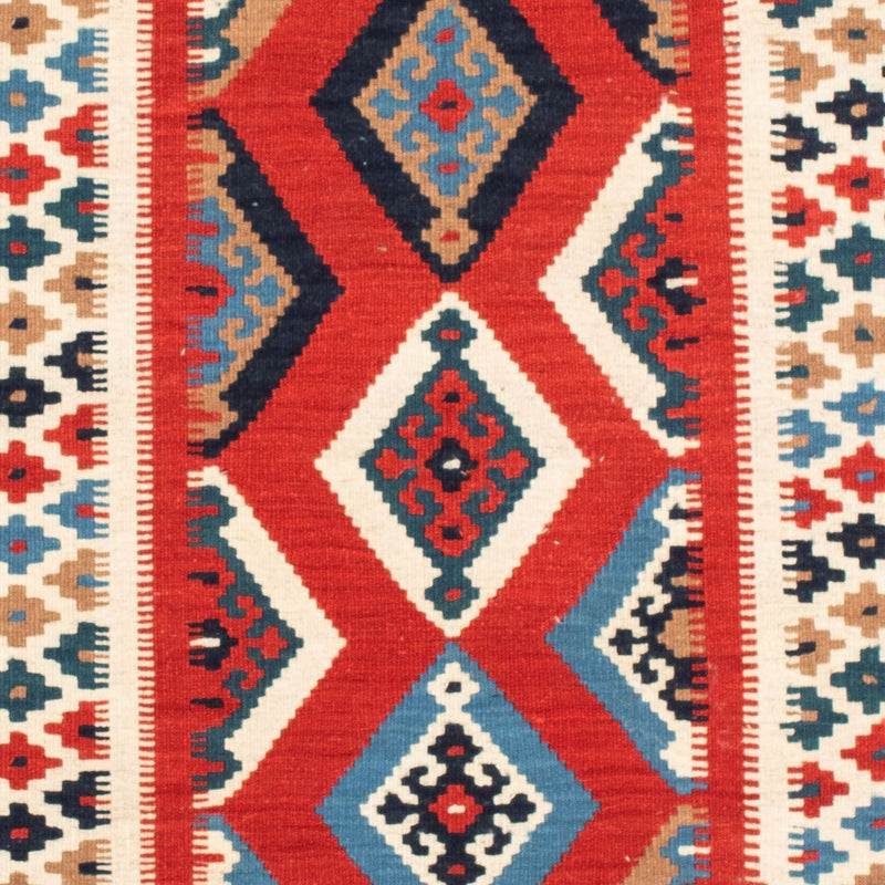 Tappeto Kelim - Orientale quadrato  - 105 x 102 cm - rosso