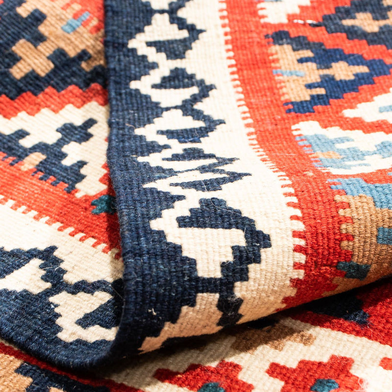 Tappeto Kelim - Orientale quadrato  - 105 x 102 cm - rosso