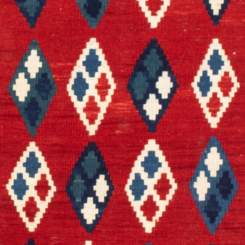 Tappeto Kelim - Orientale quadrato  - 104 x 100 cm - blu scuro