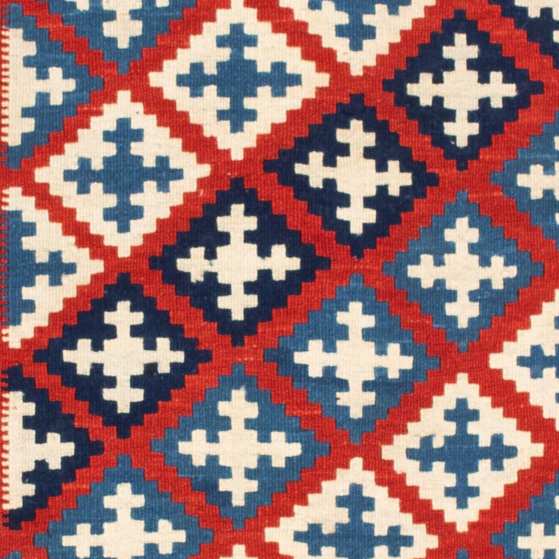 Tappeto Kelim - Orientale quadrato  - 100 x 100 cm - blu