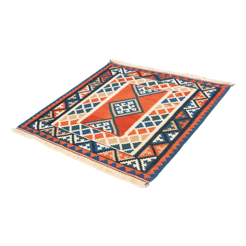 Tappeto Kelim - Orientale quadrato  - 102 x 102 cm - ruggine