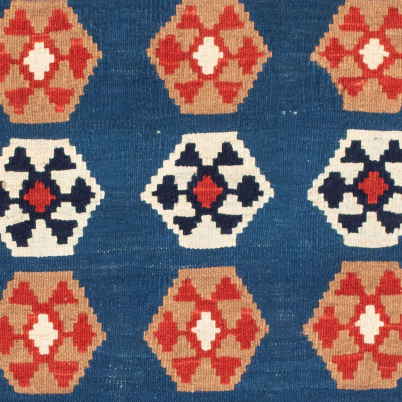 Tappeto Kelim - Orientale quadrato  - 104 x 102 cm - blu