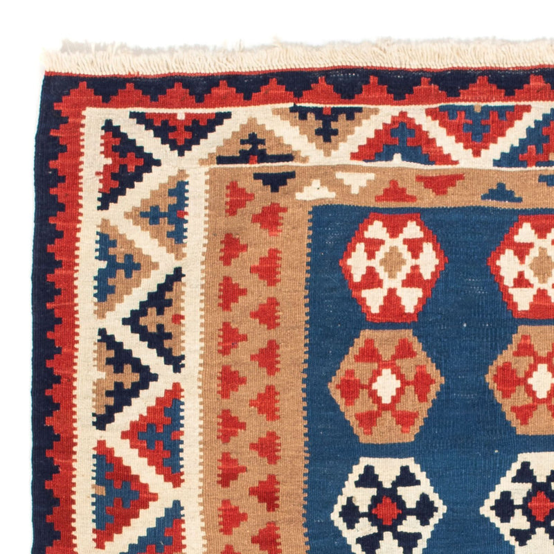 Tappeto Kelim - Orientale quadrato  - 104 x 102 cm - blu