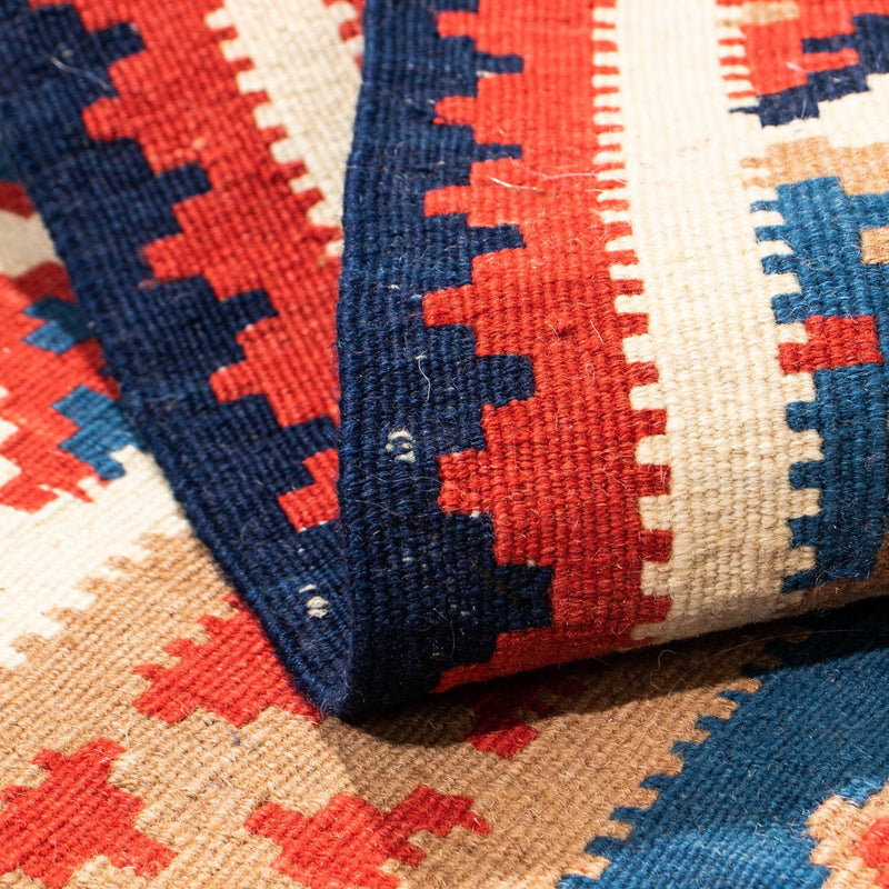 Tappeto Kelim - Orientale quadrato  - 104 x 102 cm - blu