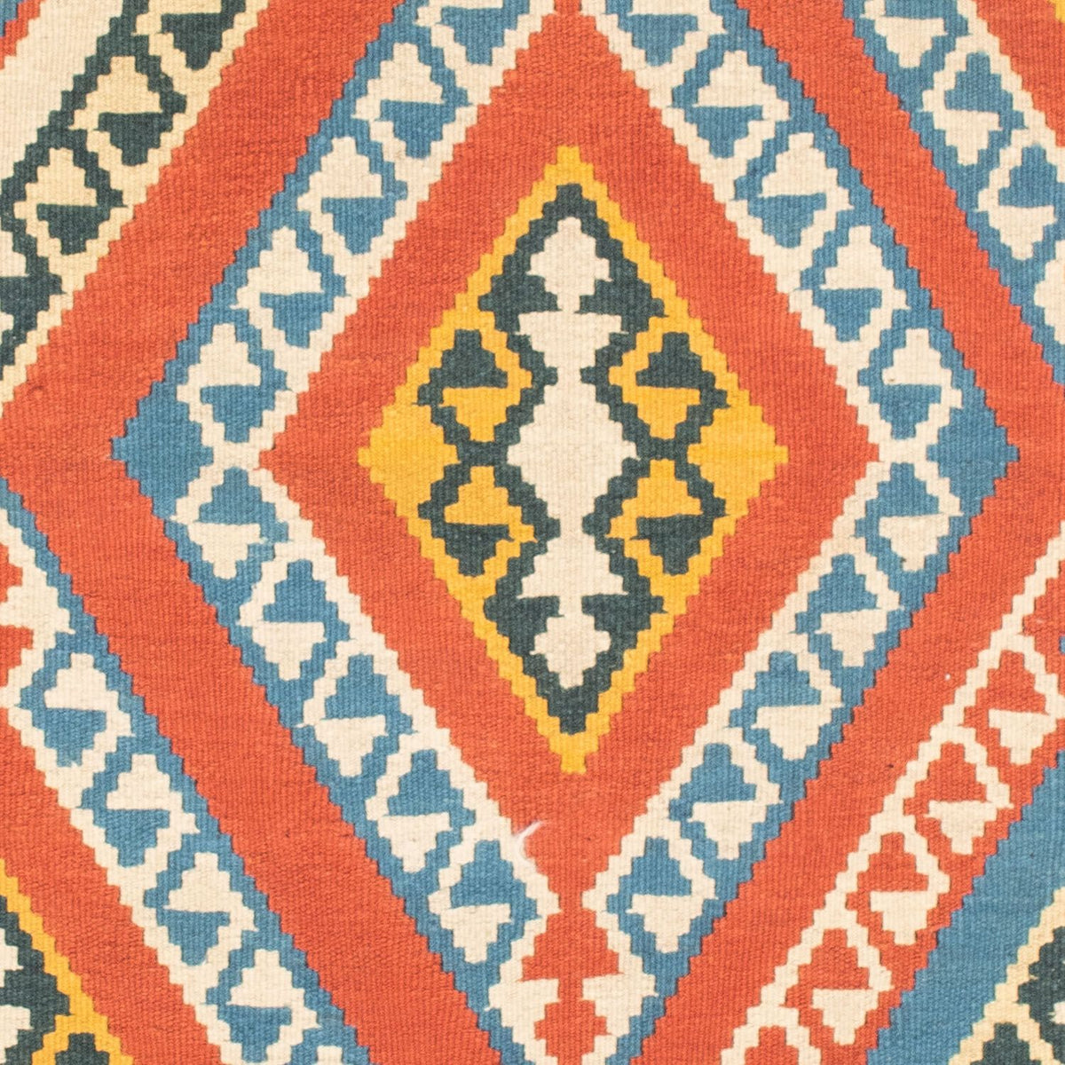 Tappeto Kelim - Orientale quadrato - 107 x 100 cm - arancione