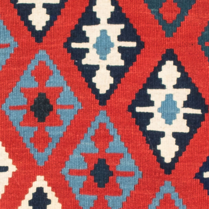 Tappeto Kelim - Orientale quadrato  - 104 x 100 cm - blu scuro