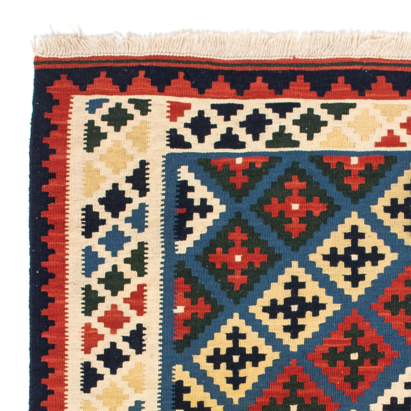 Tappeto Kelim - Orientale quadrato  - 104 x 100 cm - blu scuro